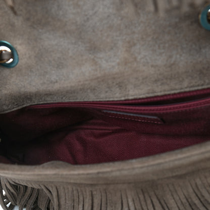 Chanel Metallic Calfskin Quilted Large Into The Fringe Flap Brown 4 of 5
