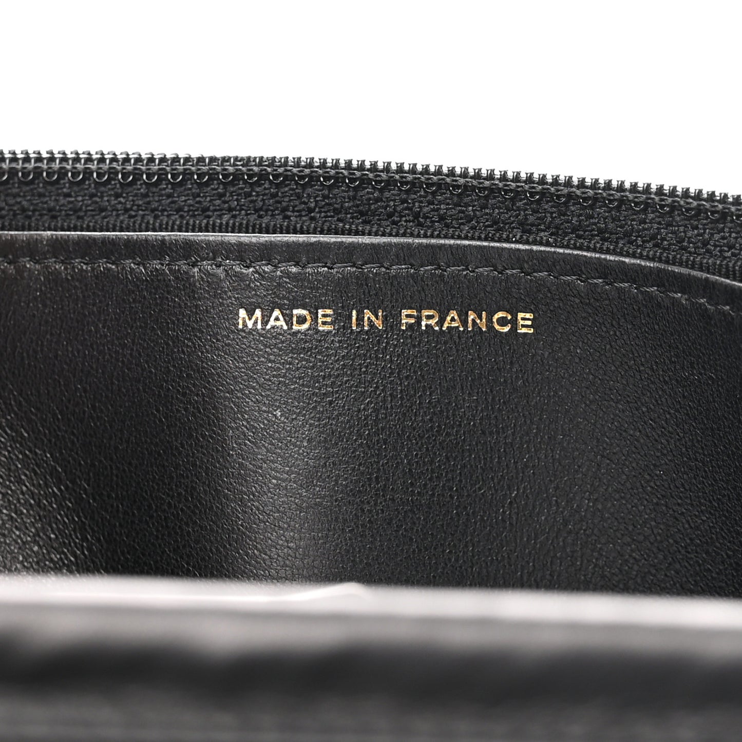 Lambskin Pyramid Wallet On Chain WOC Black