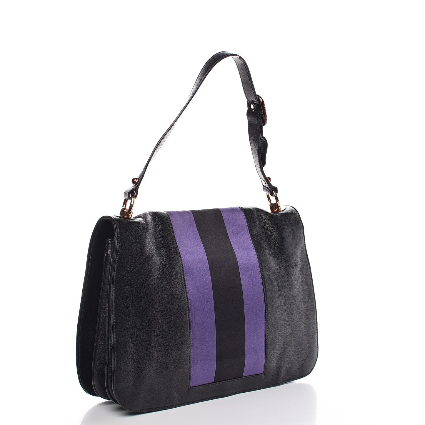 Calfskin Web Tom Ford Snake Shoulder Bag Purple