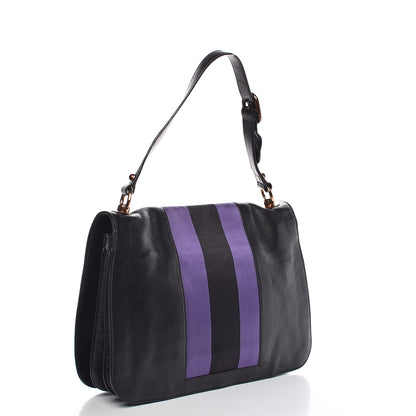 Gucci Calfskin Web Tom Ford Snake Shoulder Bag Purple 3 of 7