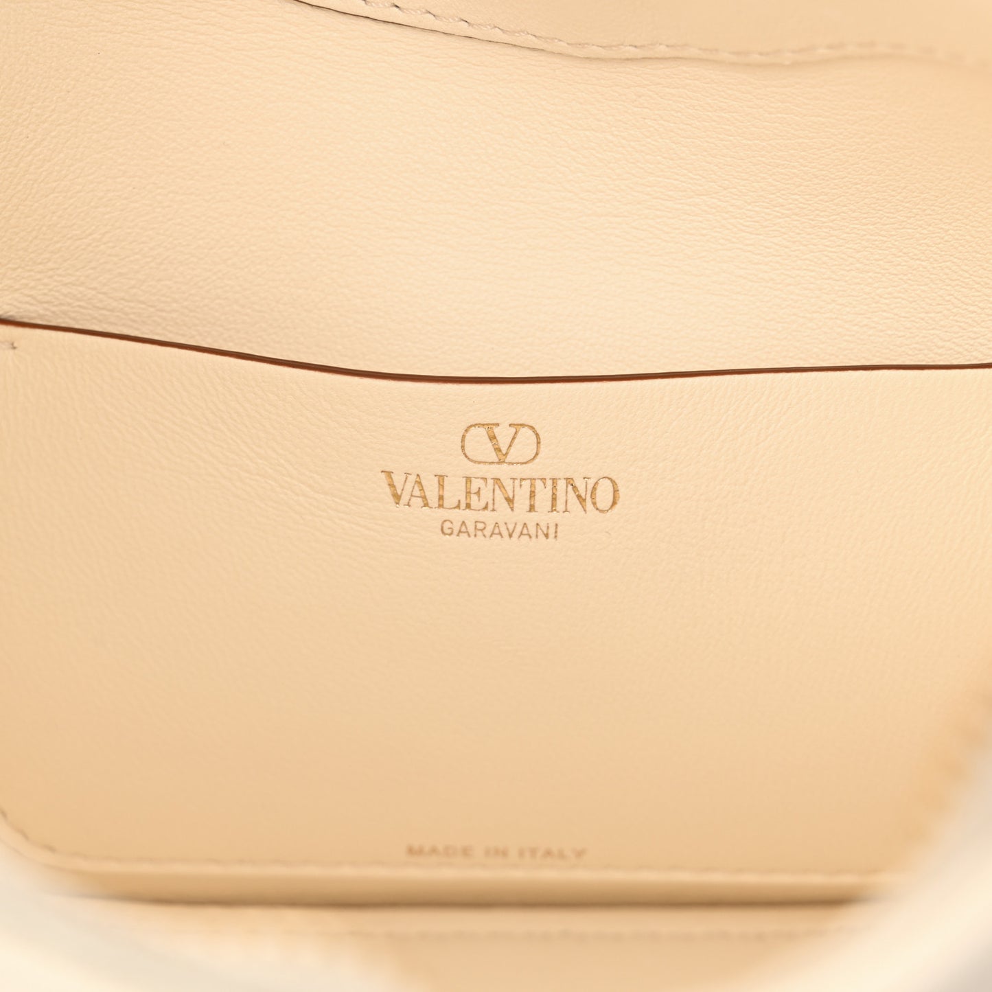 Nappa Mini Vlogo Moon Hobo Bag Ivory