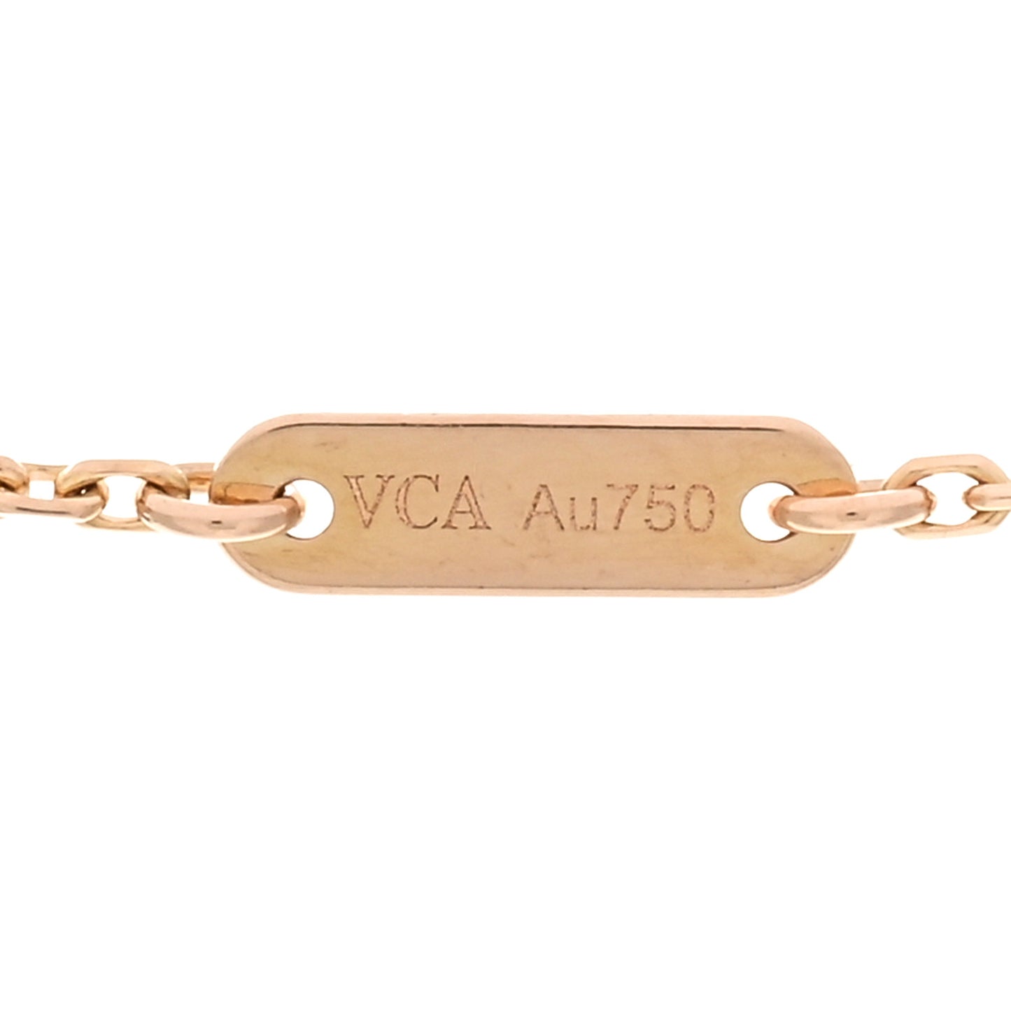 18K Rose Gold Sweet Alhambra Pendant Necklace
