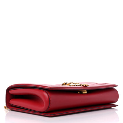 Dolce & Gabbana Calfskin Large Devotion Crossbody Bag Red 4 of 10