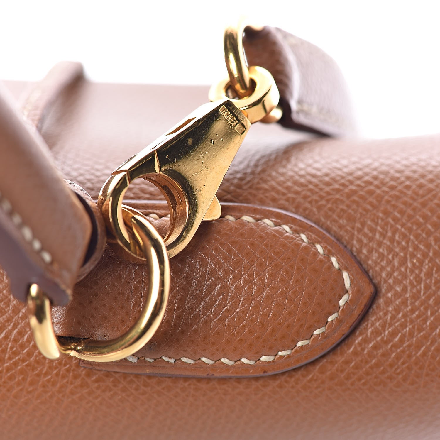 Hermes Courchevel Kelly Sellier 32 Gold 33 of 34