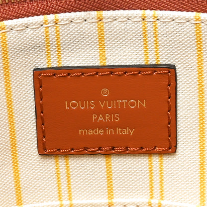 Louis Vuitton Raffia Calfskin Monogram Giant Onthego GM Tan 6 of 9