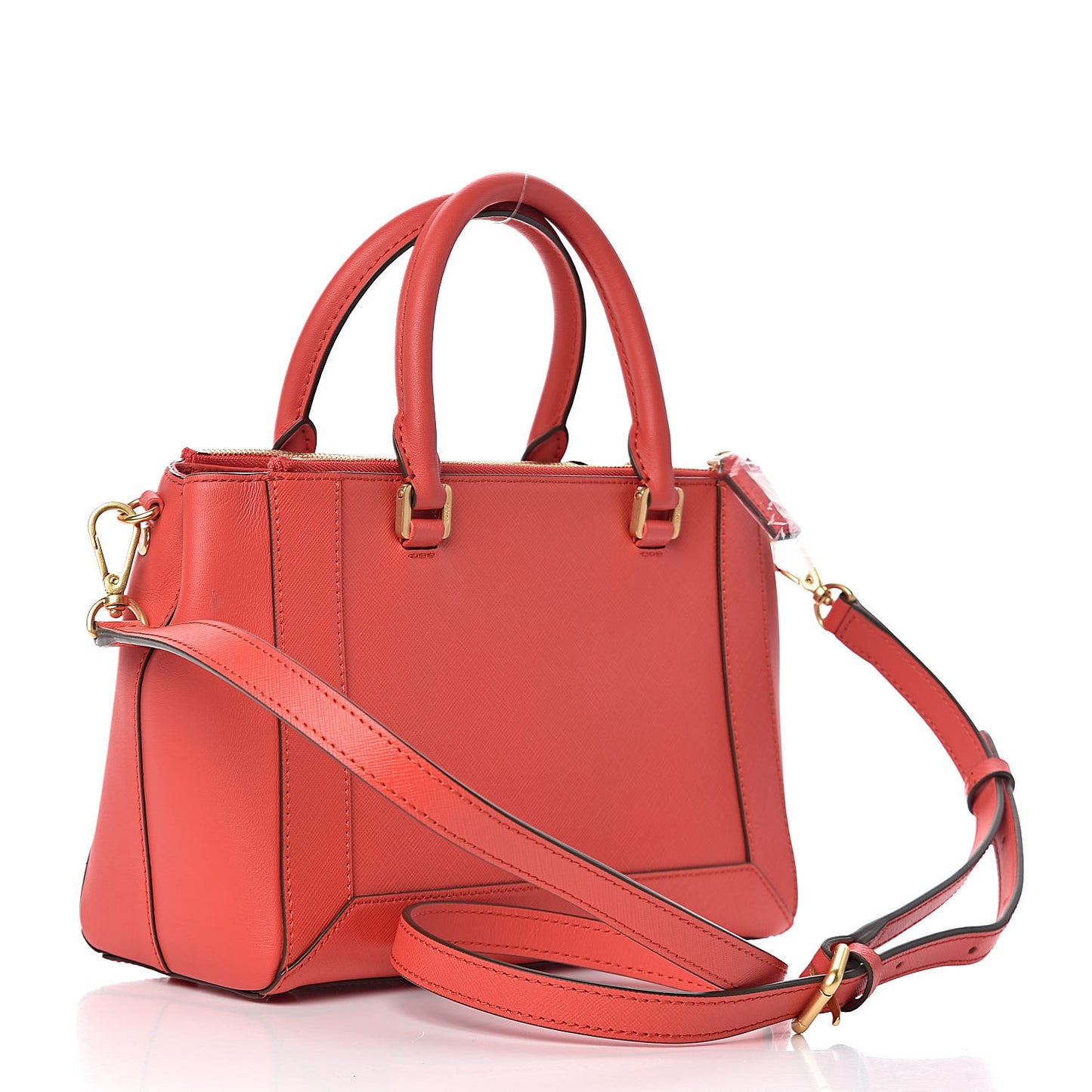 Saffiano Nuovo Tote Hot Coral