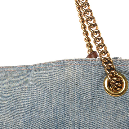 Gucci Denim Medium Soho Chain Shoulder Bag Blue 16 of 16