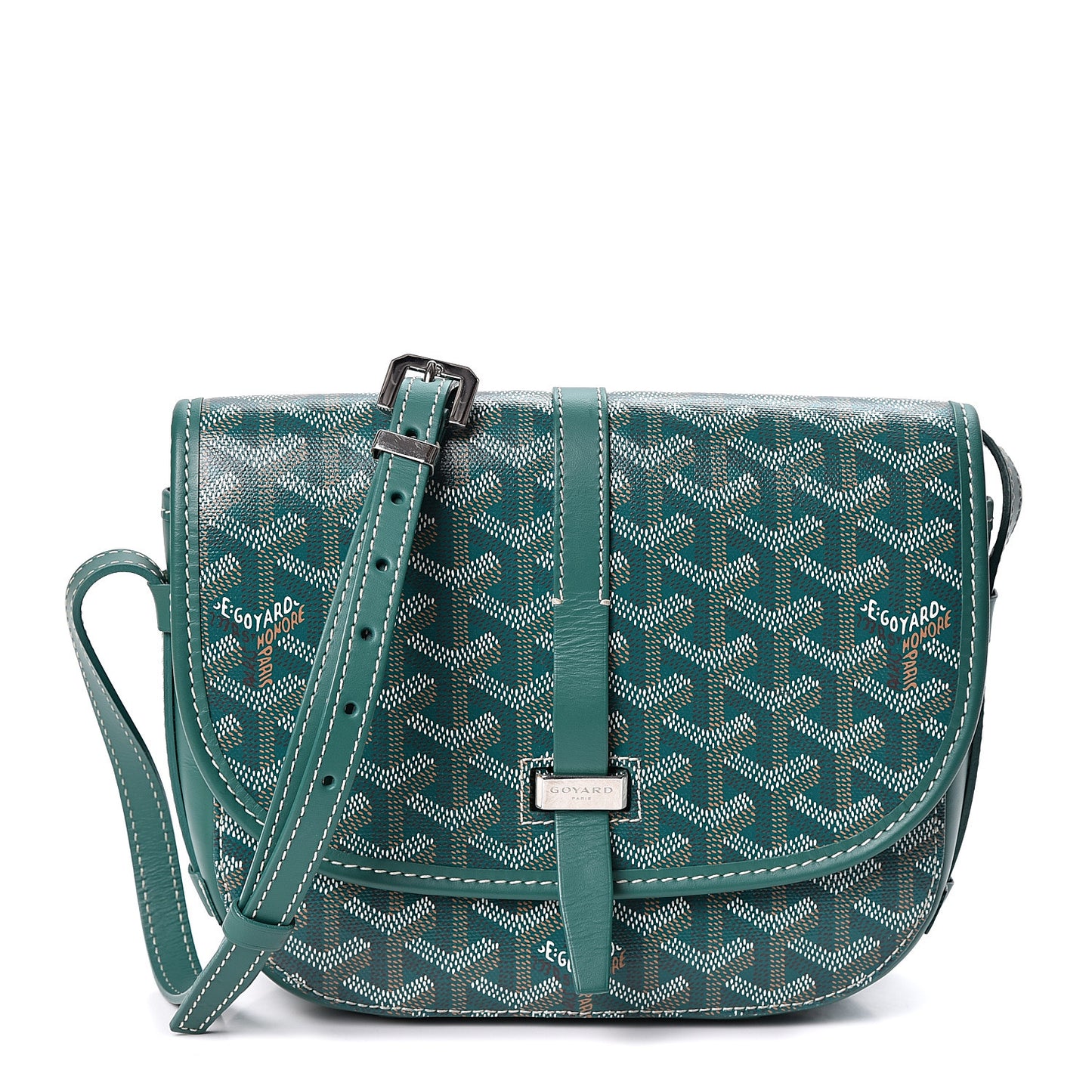 Goyardine Belvedere II PM Messenger Bag Green