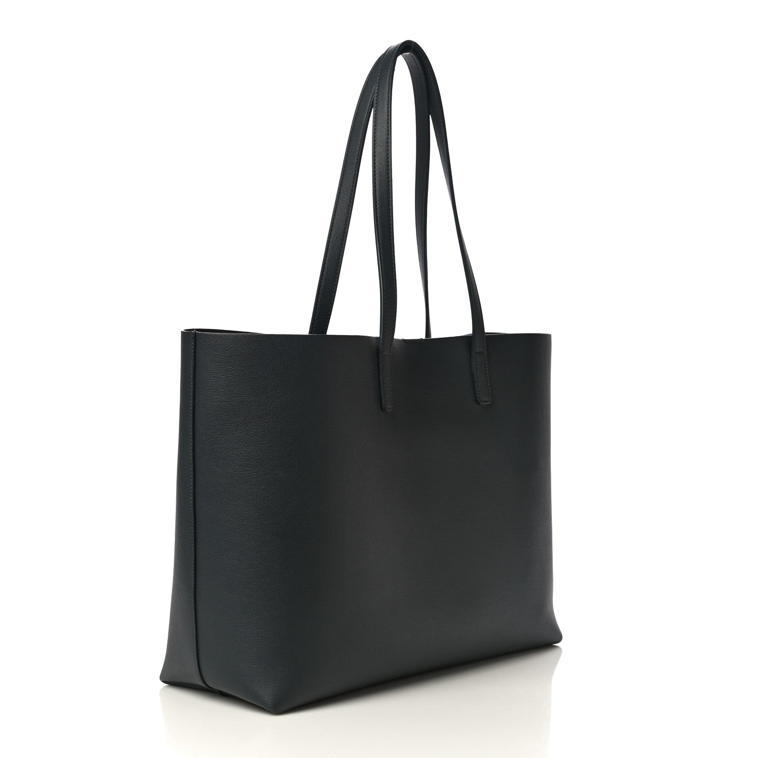 Saint Laurent Calfskin Large Shopping Tote Dark Grey 3 of 13