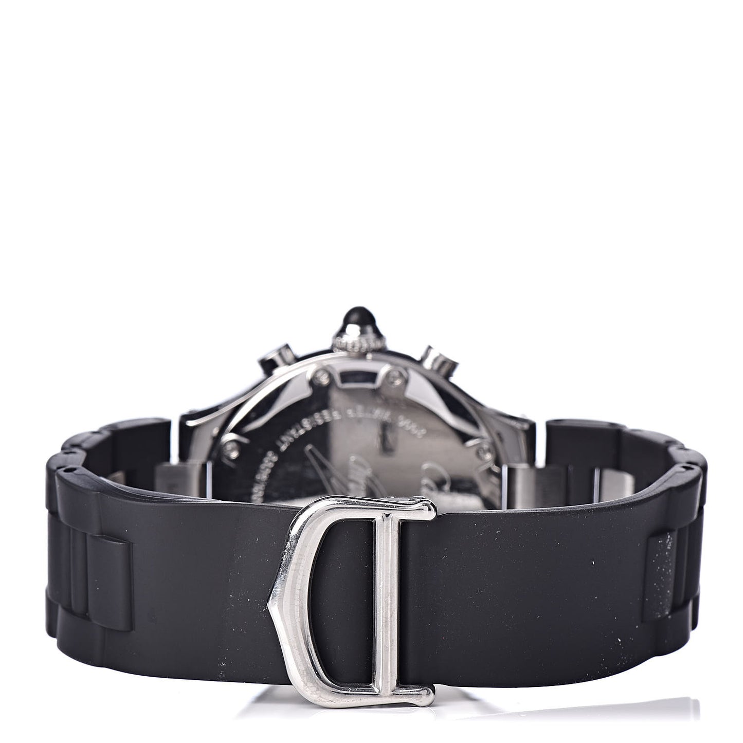 Stainless Steel Rubber 32mm Must 21 Chronoscaph Quartz Watch Black