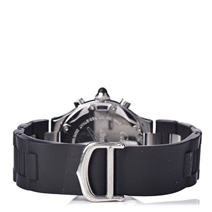 Cartier Stainless Steel Rubber 32mm Must 21 Chronoscaph Quartz Watch Black 4 of 7