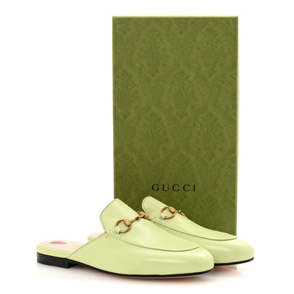 Gucci Malaga Kid Womens Princetown Slippers 36.5 Pistachio Green 10 of 10