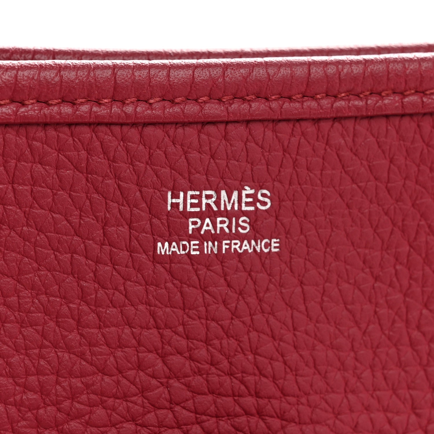 Hermes Taurillon Clemence Evelyne III GM Rouge Garance 6 of 12
