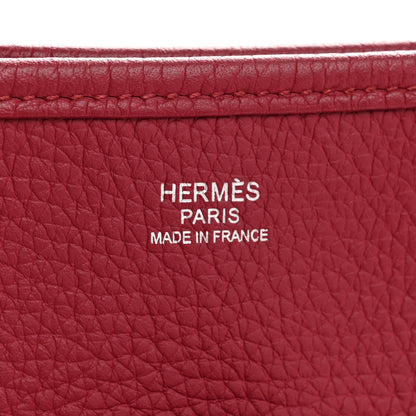 Hermes Taurillon Clemence Evelyne III GM Rouge Garance 6 of 12