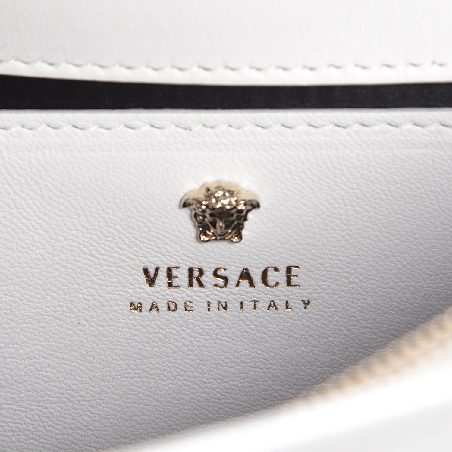 Versace Nappa Palazzo Sultan Shoulder Bag White 6 of 7