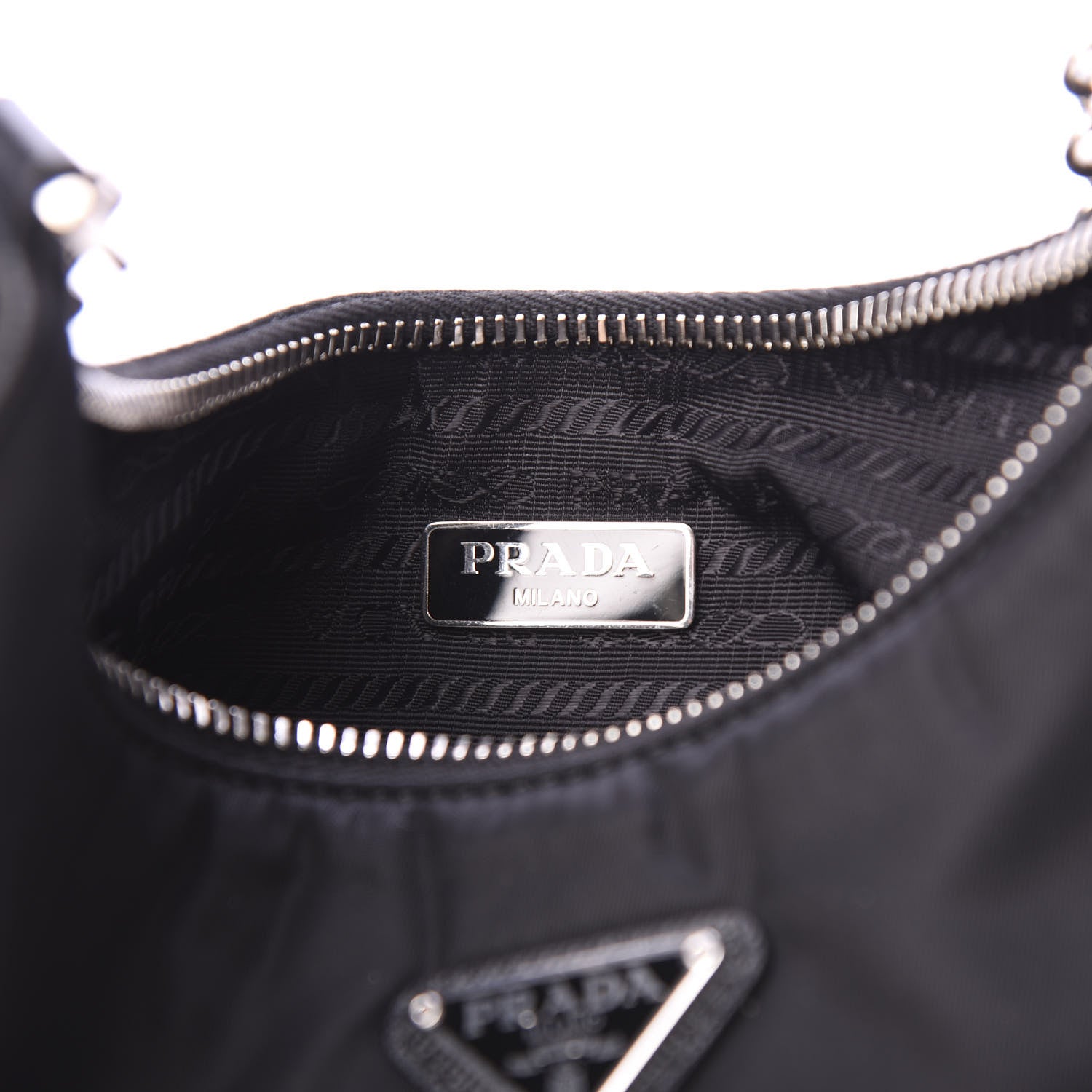 Prada Nylon Re-Edition 2005 Shoulder Bag Black 9 of 11