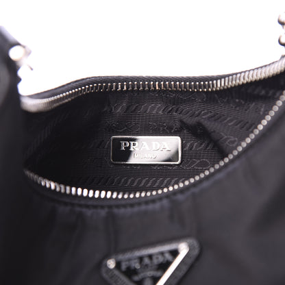 Prada Nylon Re-Edition 2005 Shoulder Bag Black 9 of 11