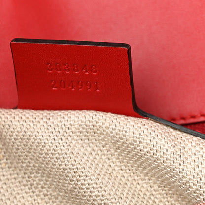 Gucci Monogram Ruinart Calfskin Medium Lady Web Shoulder Bag Beige Ebony Hibiscus Red 7 of 10
