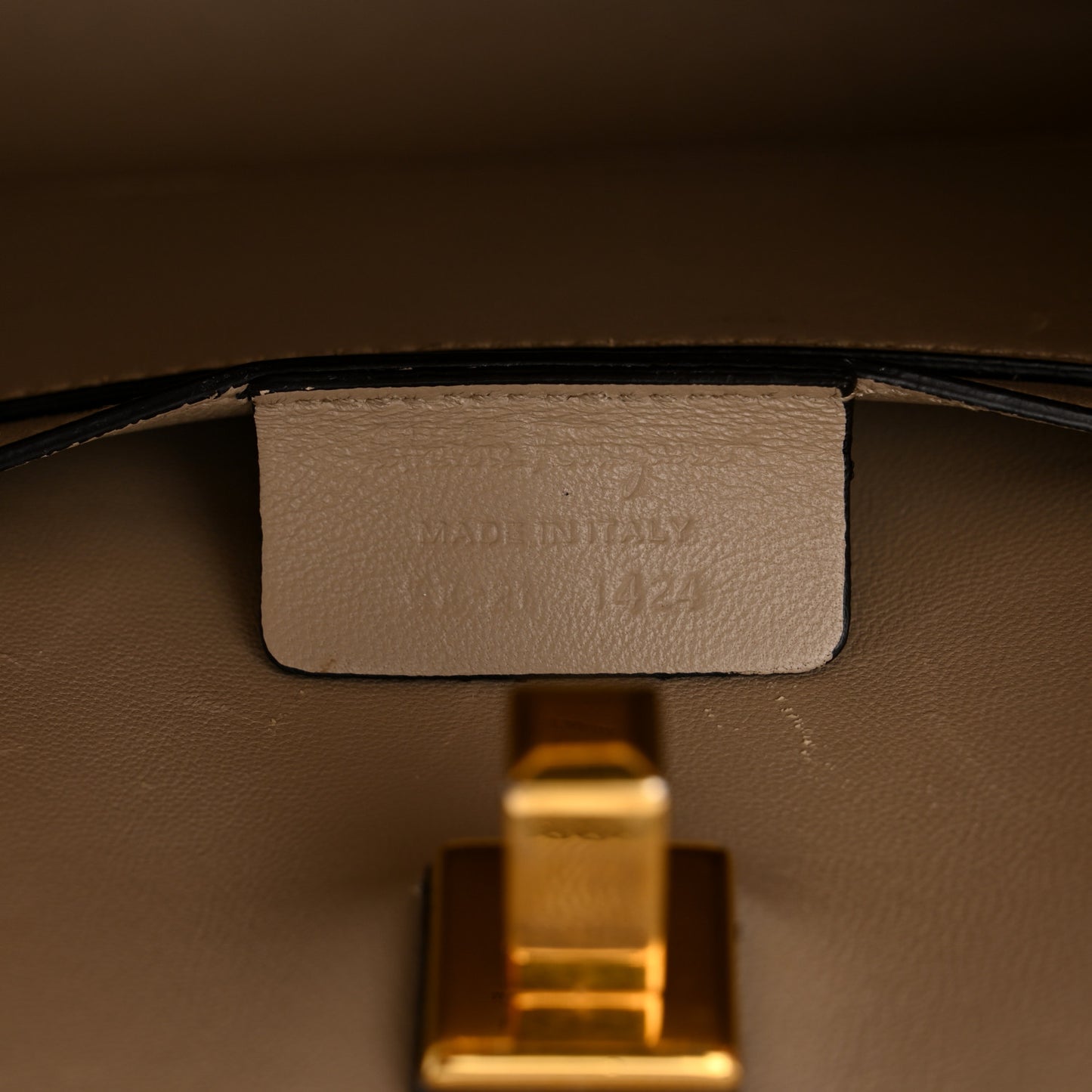 Calfskin Small The Studio Box Bag Daino