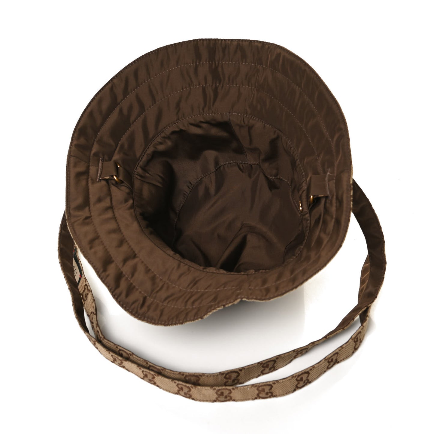 Canvas Monogram Reversible Bucket Hat M Brown
