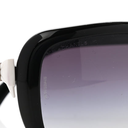 Chanel CC Bow Sunglasses 5171 Black White 7 of 9