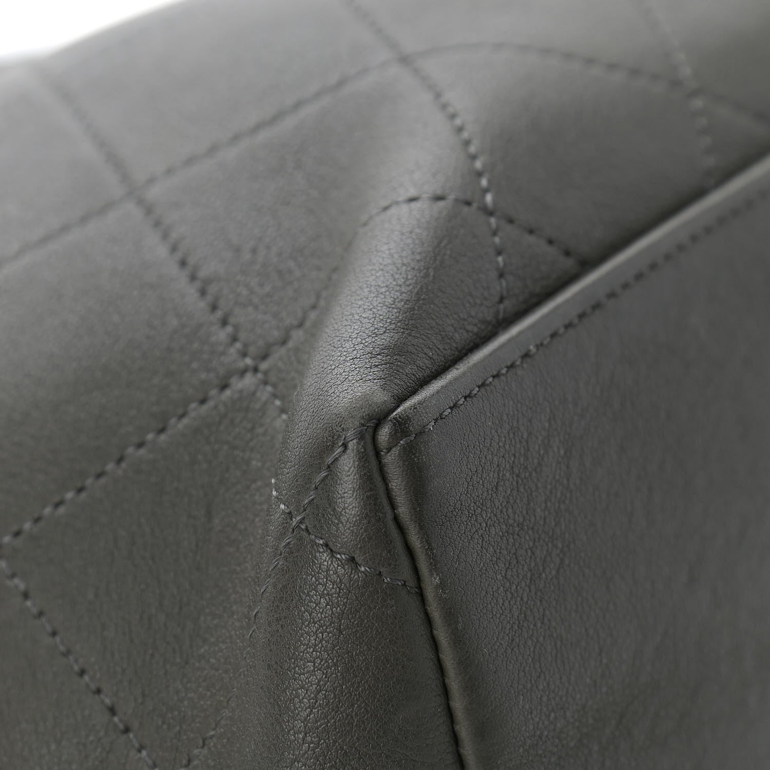 Chanel Calfskin Quilted Small On My Shoulder Drawstring Bag Dark Green 11 of 11
