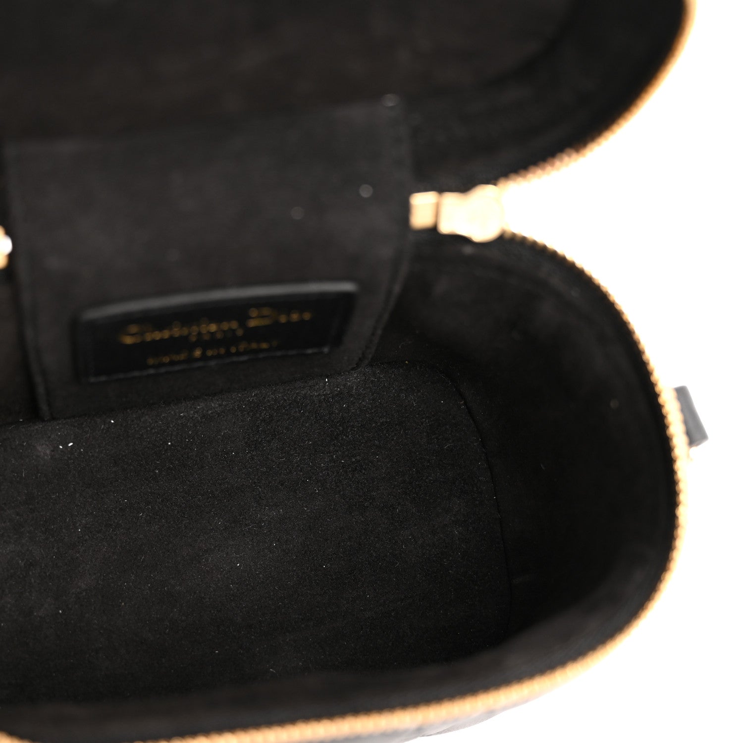 Christian Dior Lambskin Cannage Micro Lady Dior Vanity Case Black 5 of 11