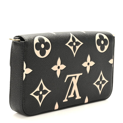 Louis Vuitton Empreinte Monogram Giant Crafty Pochette Felicie Black 3 of 8