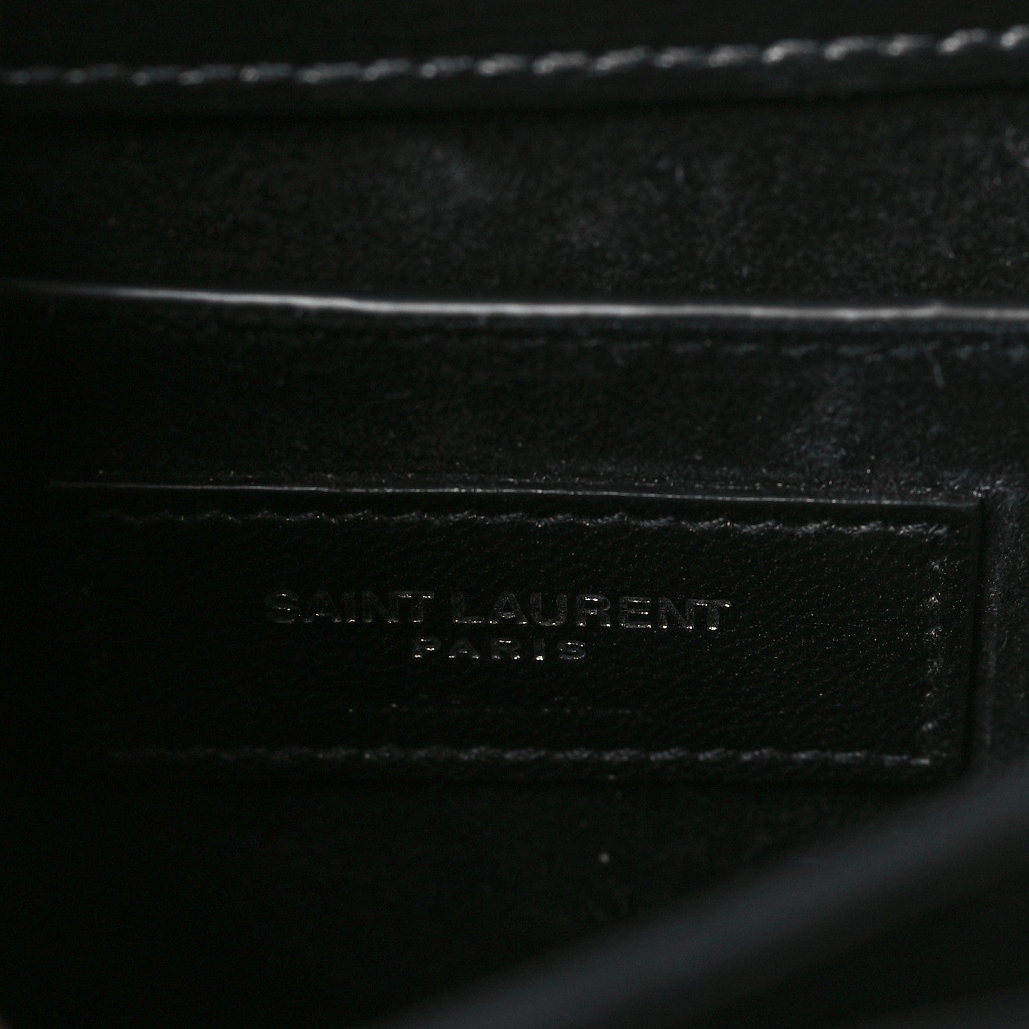 Saint Laurent Calfskin Medium Monogram Sunset Black 6 of 9