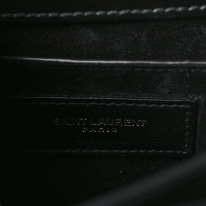 Saint Laurent Calfskin Medium Monogram Sunset Black 6 of 9