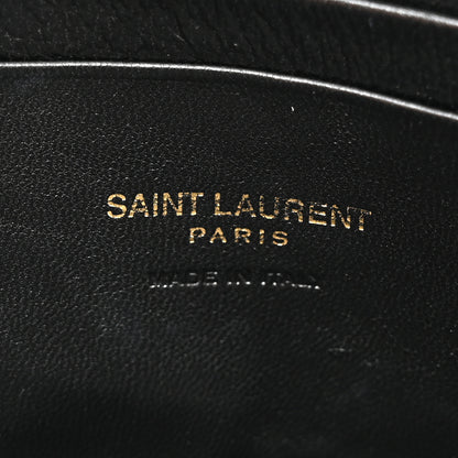 Saint Laurent Grain De Poudre Matelasse Monogram Mini Lou Camera Bag Black 6 of 10