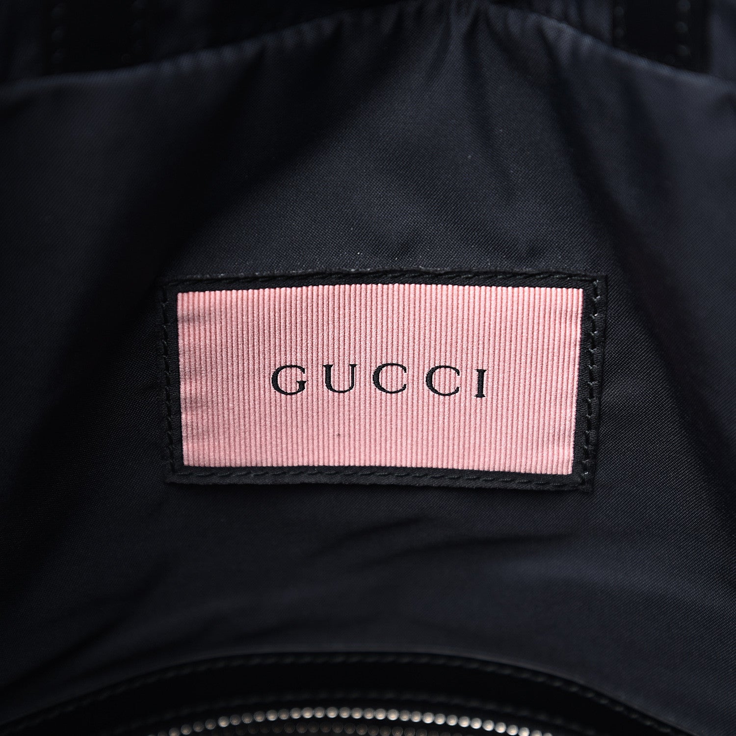Gucci Calfskin Small GucciGhost Drawstring Backpack Black 5 of 11