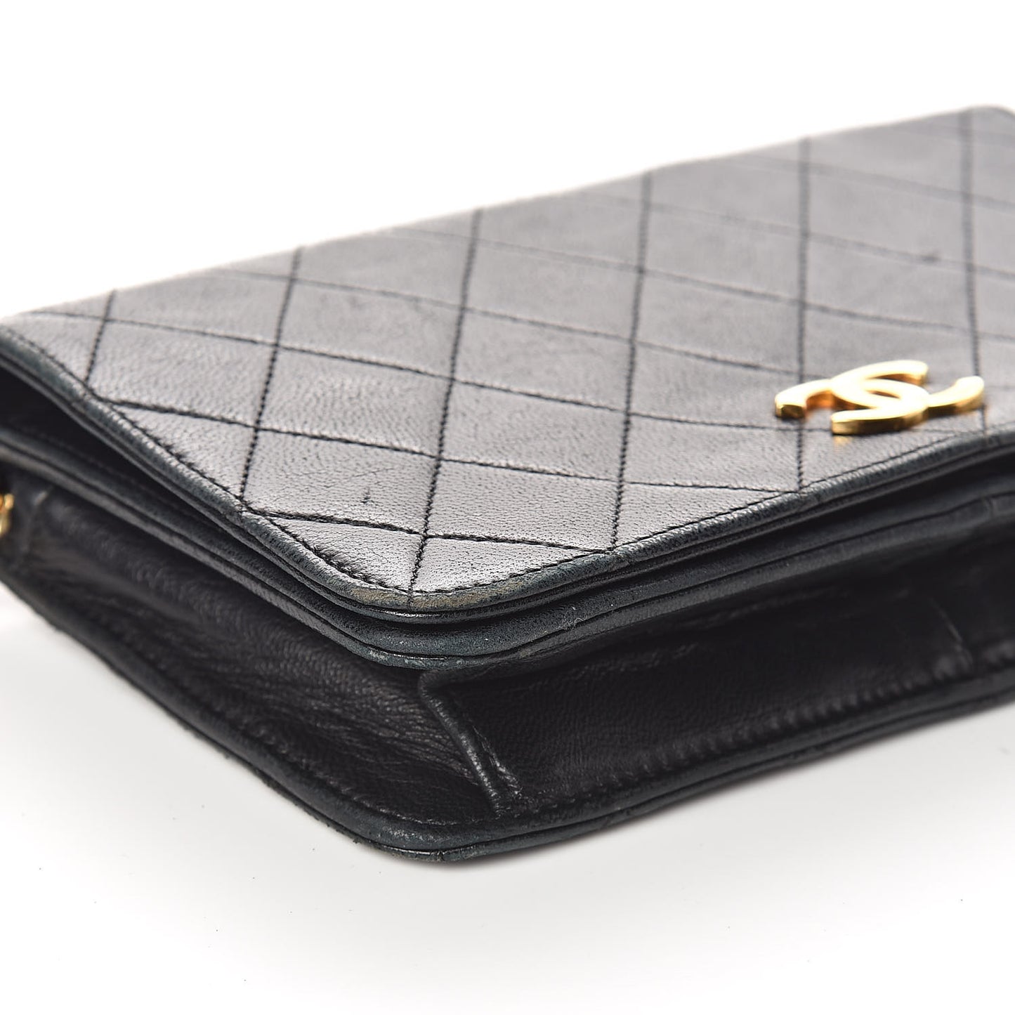 Lambskin Quilted Mini Flap Black