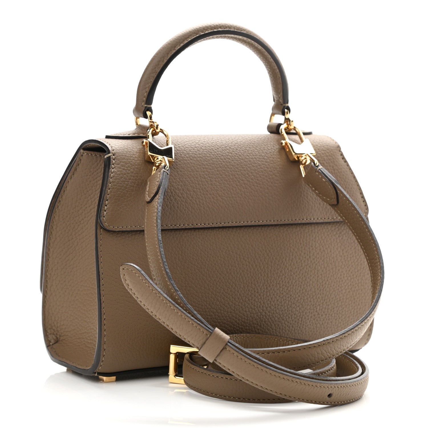 Moynat Taurillon Blush Rejane BB Taupe 3 of 7