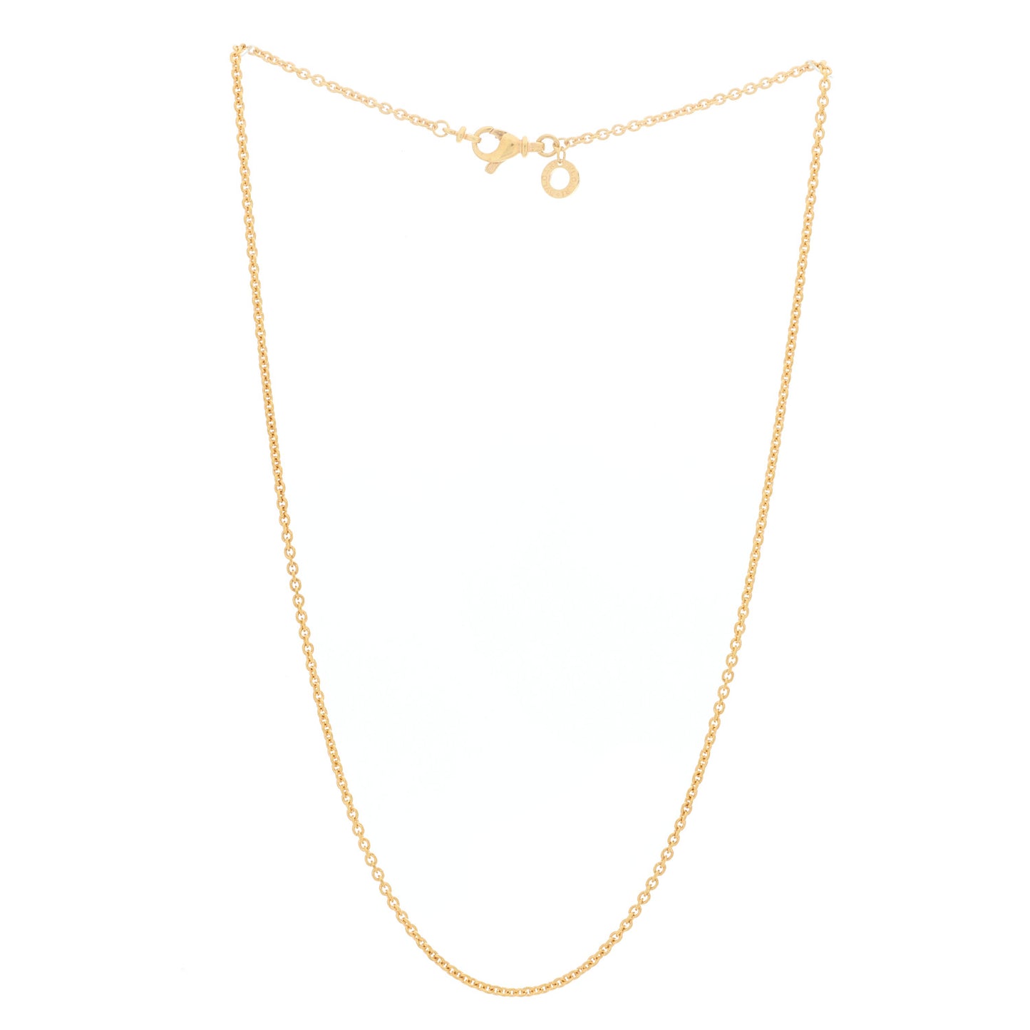 18K Yellow Gold 1.75mm Chain Necklace 16"