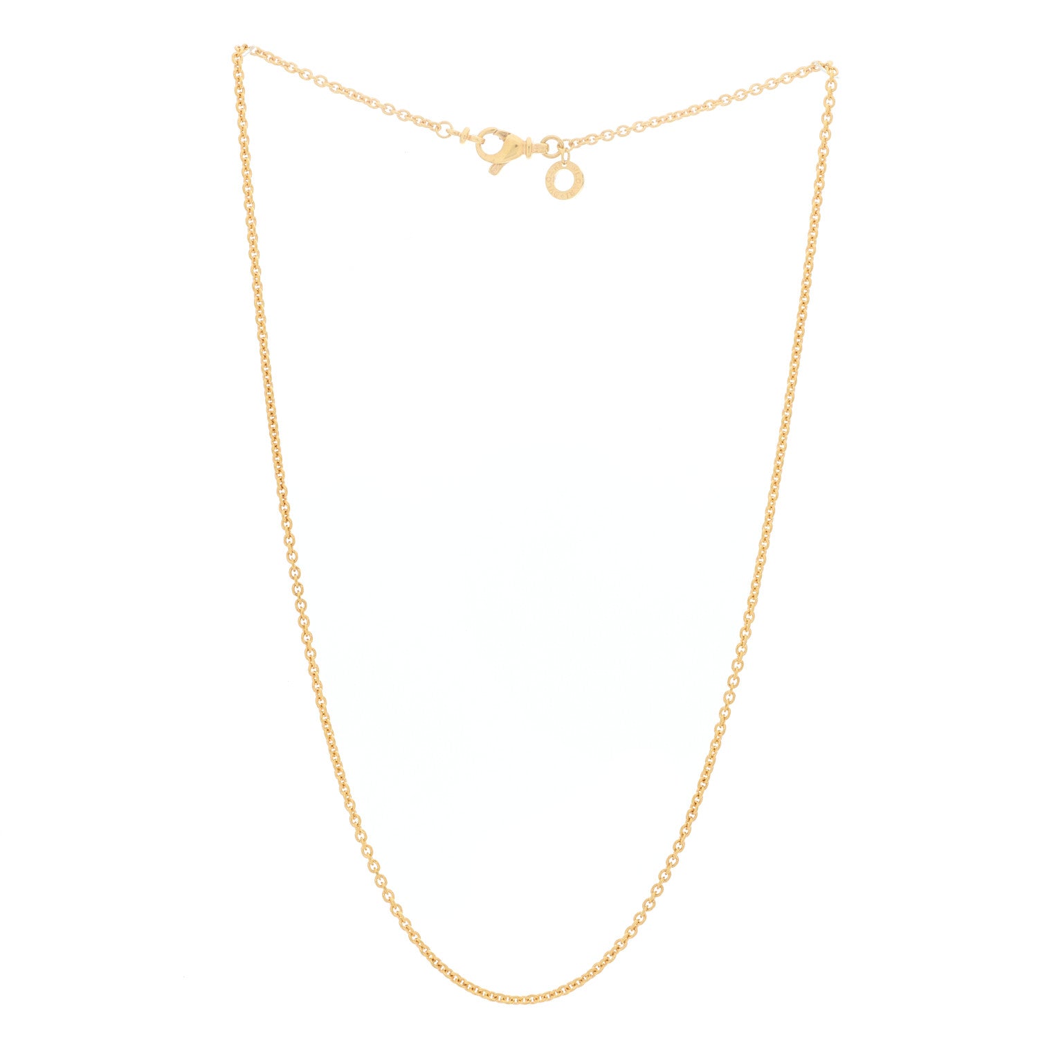 Bulgari 18K Yellow Gold 1.75mm Chain Necklace 16" 3 of 5