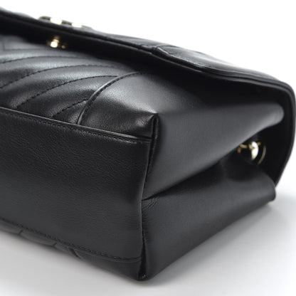 Chanel Calfskin Chevron Quilted Small Flap Black 6 of 9