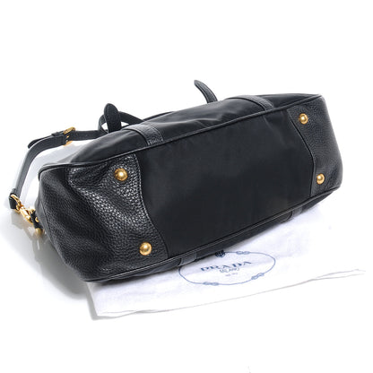 Prada Tessuto Nylon Shopping Satchel Black 4 of 9