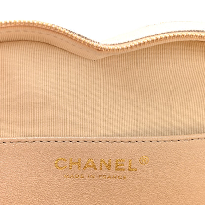 Chanel Metallic Lambskin Quilted CC In Love Heart Bag Gold 6 of 11