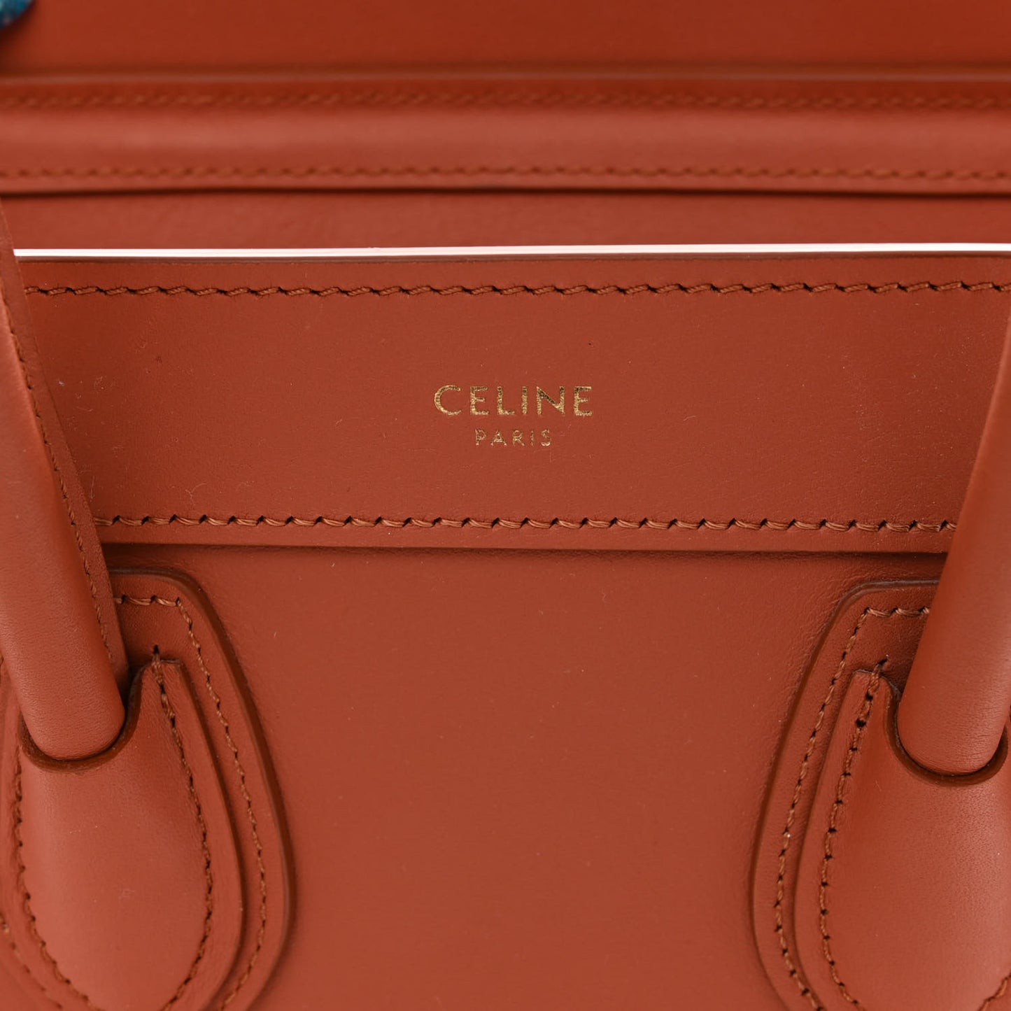 Smooth Calfskin Nano Luggage Terracotta