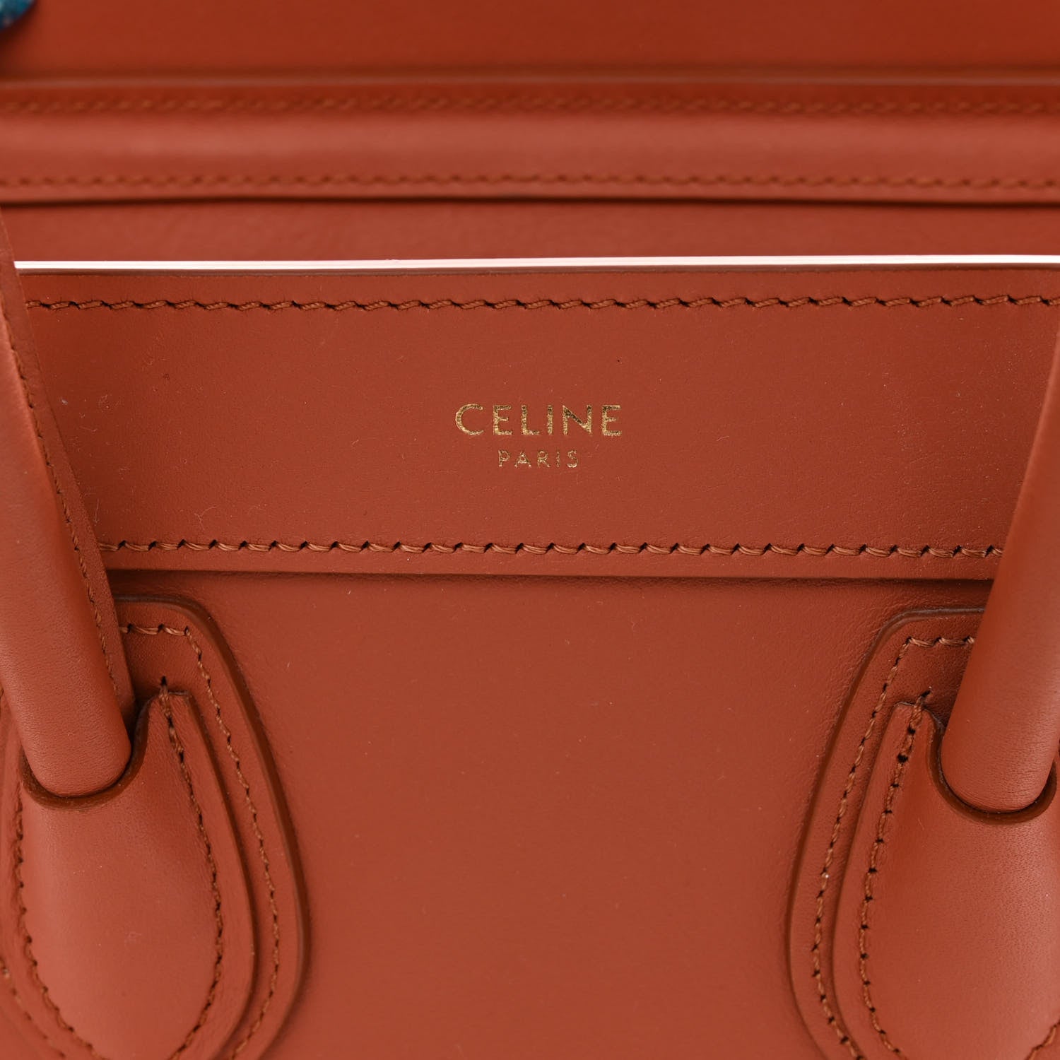 Celine Smooth Calfskin Nano Luggage Terracotta 6 of 12