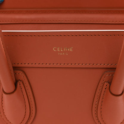 Celine Smooth Calfskin Nano Luggage Terracotta 6 of 12