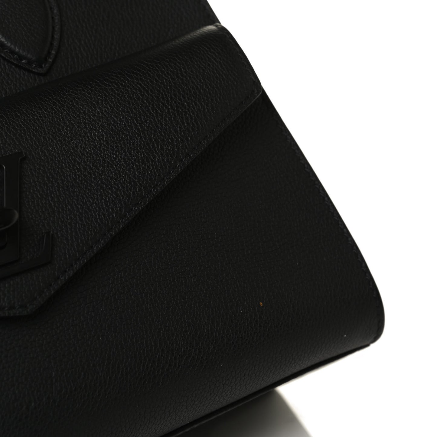 Soft Calfskin Lockme Tote PM Black