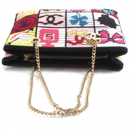 Chanel Lambskin Cross-Stitch Symbols Charms Bag 6 of 12