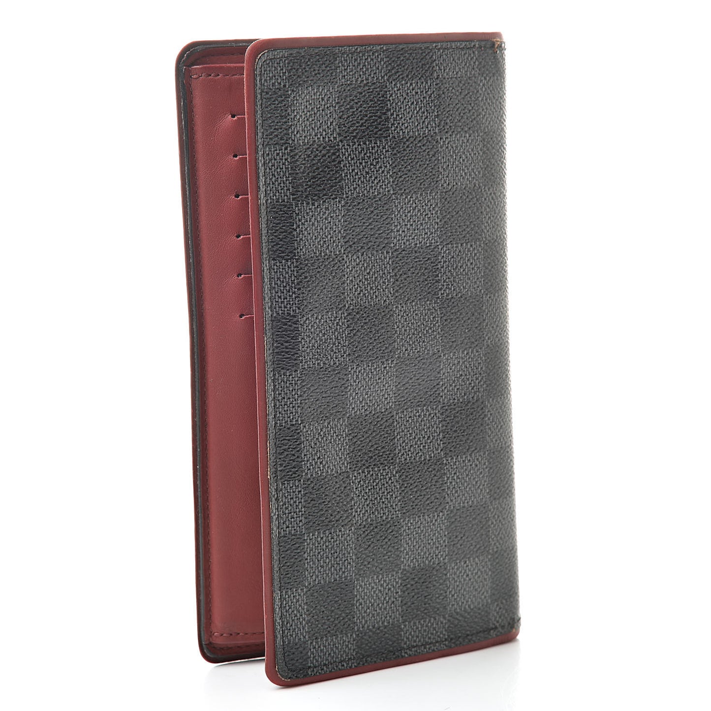 Damier Graphite Brazza Wallet Bordeaux