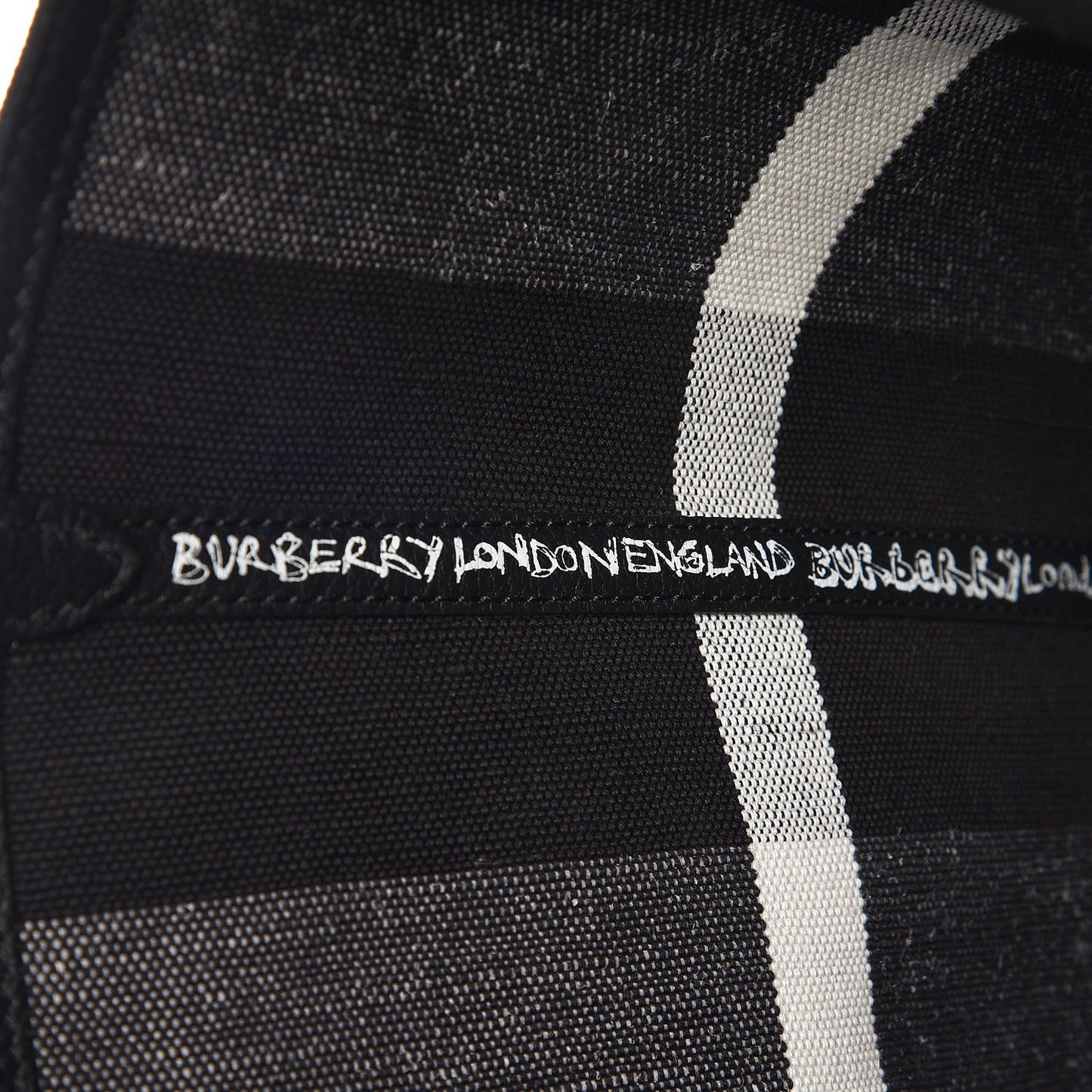 Coated Canvas Medium Reversible Doodle Tote Black