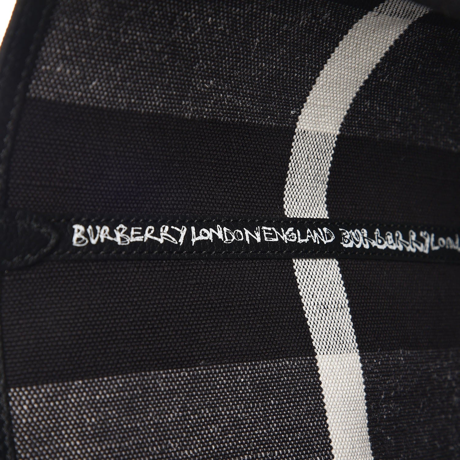 Burberry Coated Canvas Medium Reversible Doodle Tote Black 9 of 12