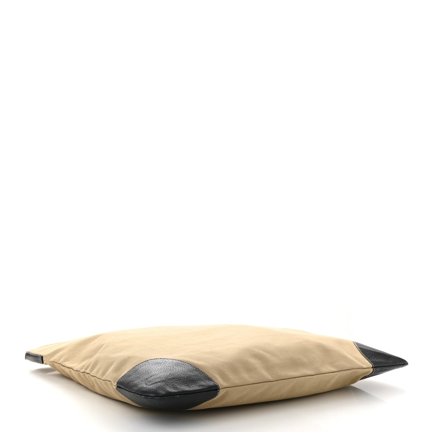 Canvas Shoulder Bag Beige Black
