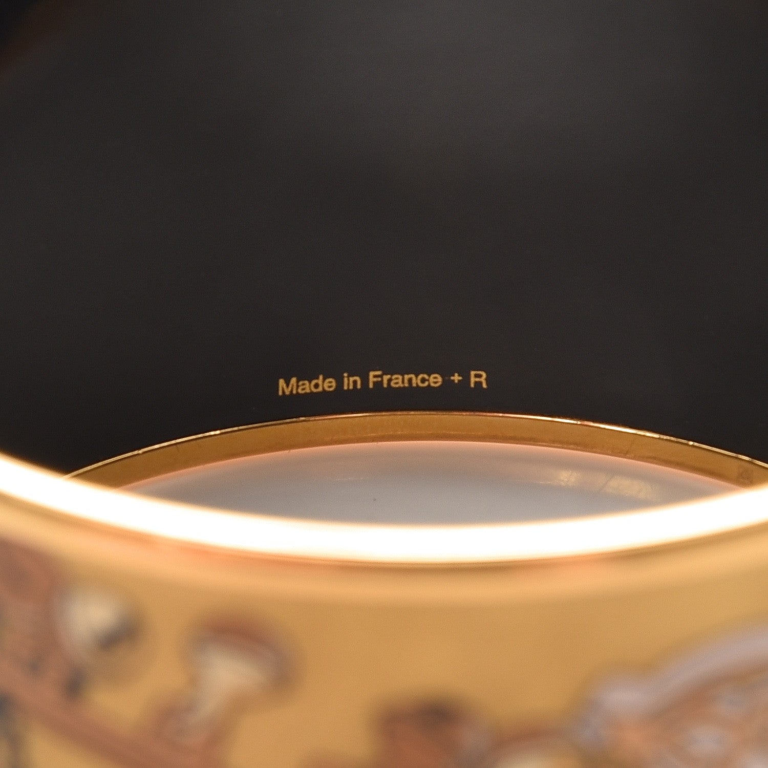 Hermes Enamel Printed Concours d'Etrier Extra Wide Bracelet 65 4 of 6
