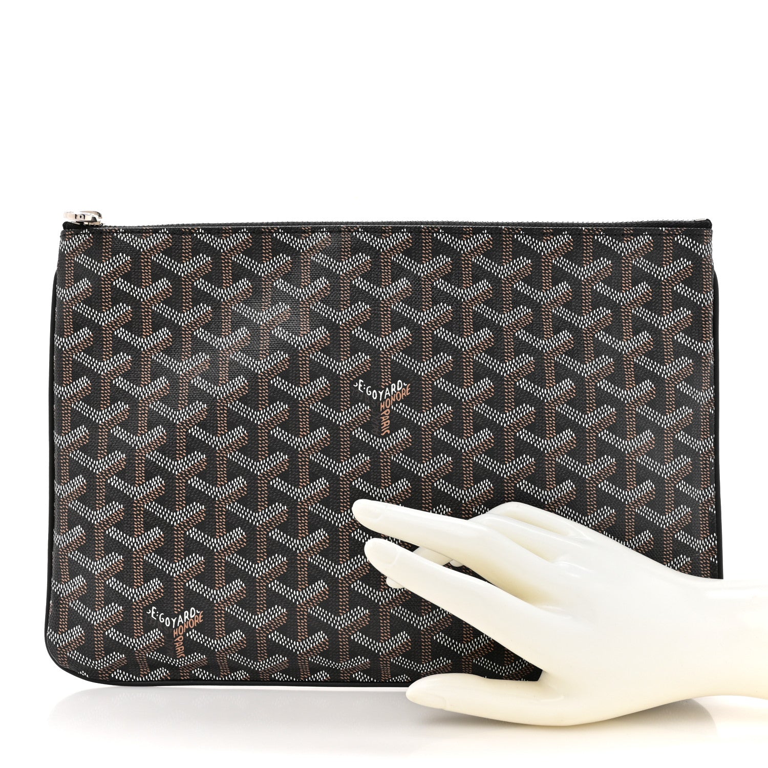 Goyard Goyardine Senat Pochette MM Black 2 of 8